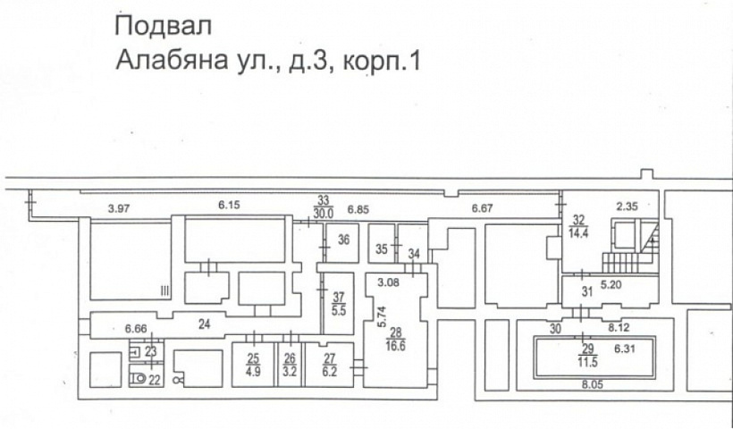 Аренда торгового помещения Жилое здание «Алабяна 3 к1»