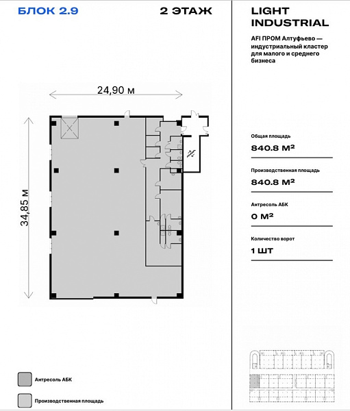 Продажа индустриальной недвижимости AFI Пром Алтуфьево