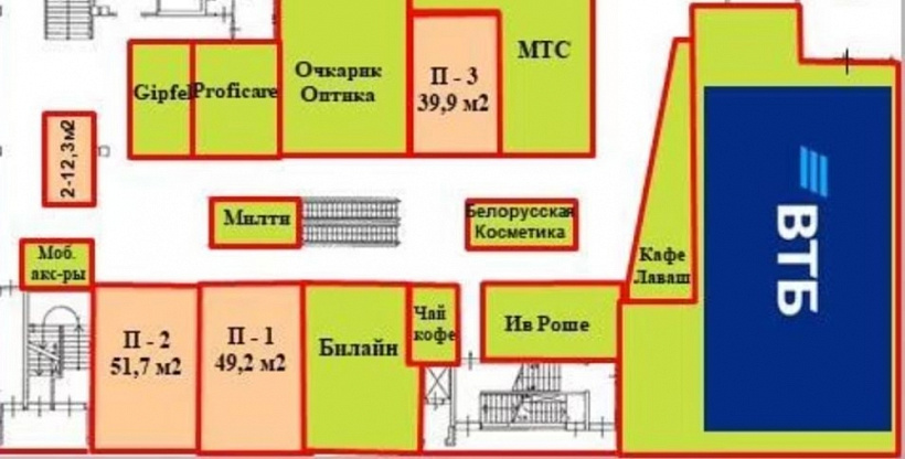 Аренда торгового помещения ТРЦ