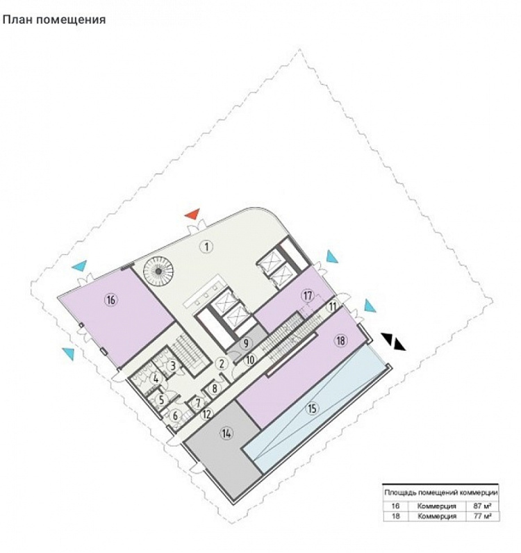 Продажа торгового помещения БЦ EDEL