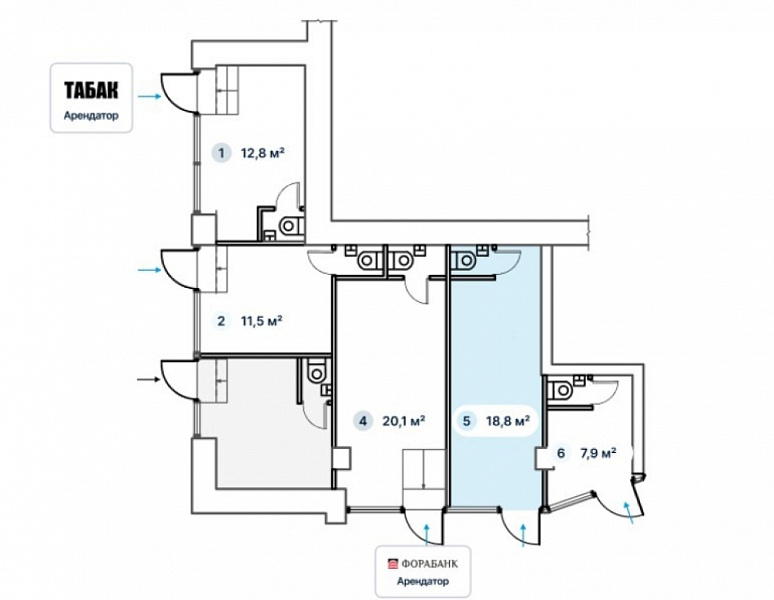 Аренда торгового помещения Жилое здание 