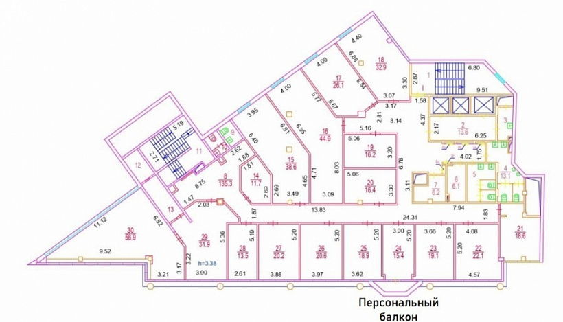 Аренда офиса Бизнес-центр «Новослободская 16»