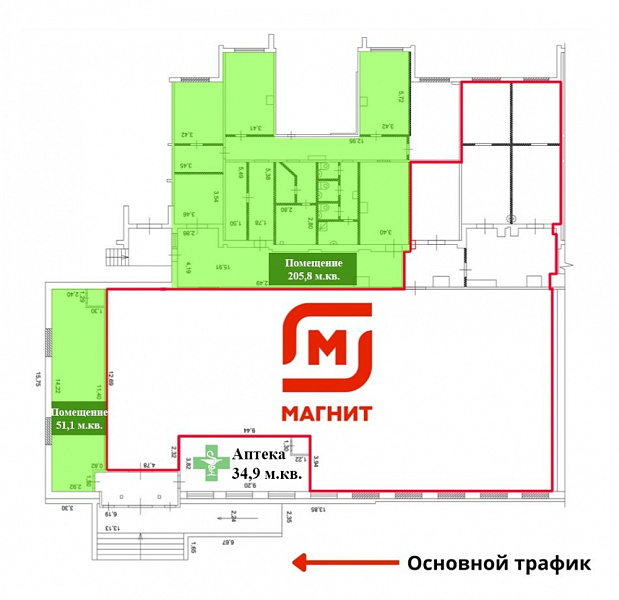 Продажа торгового помещения Жилое здание 