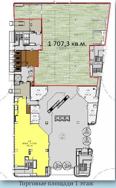 Аренда торгового помещения МФК Орбион