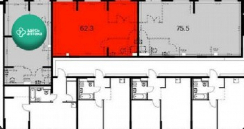 Продажа торгового помещения ЖК 