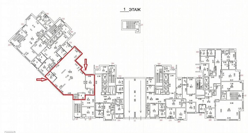 Аренда торгового помещения Жилое здание