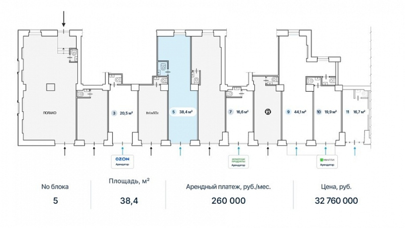 Продажа торгового помещения Жилое здание 