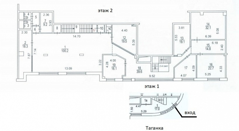 Аренда торгового помещения Жилое здание «Таганская 26 с1»