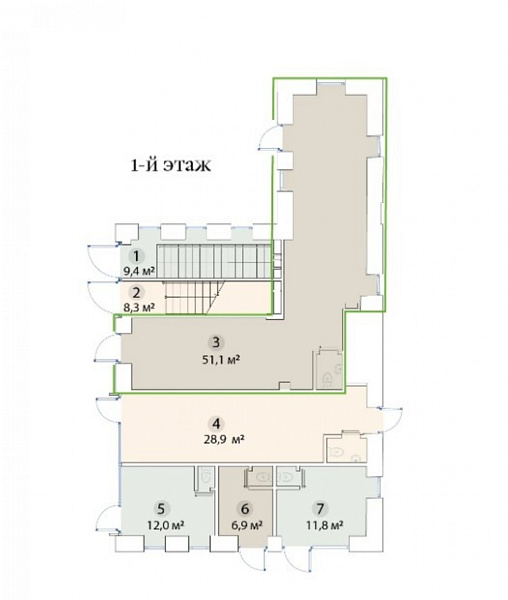 Аренда торгового помещения Административное здание Бахрушина. 36/14с3