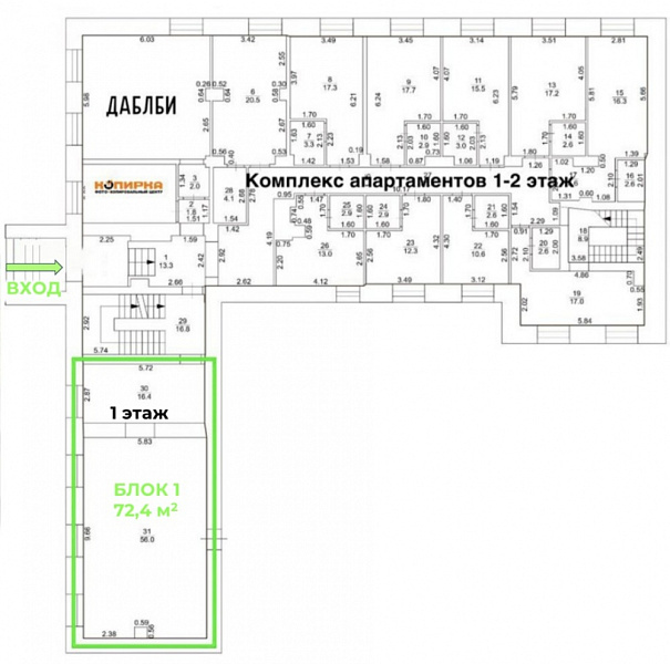 Продажа торгового помещения Жилое здание 