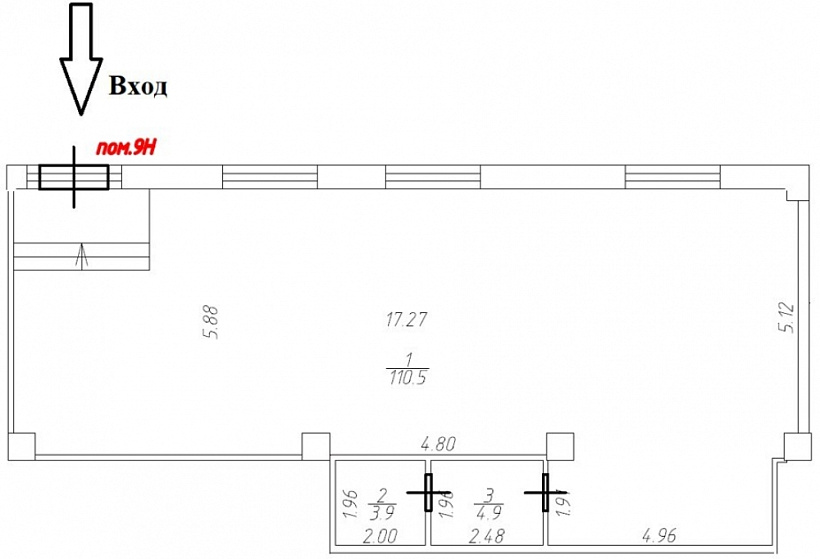 Продажа торгового помещения ЖК 