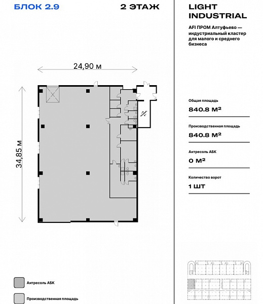 Аренда индустриальной недвижимости AFI Пром Алтуфьево