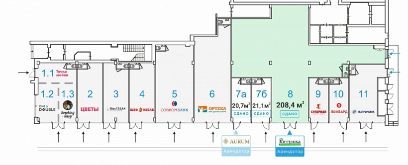 Продажа торгового помещения ОСЗ 
