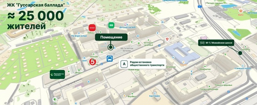Продажа торгового помещения ЖК 