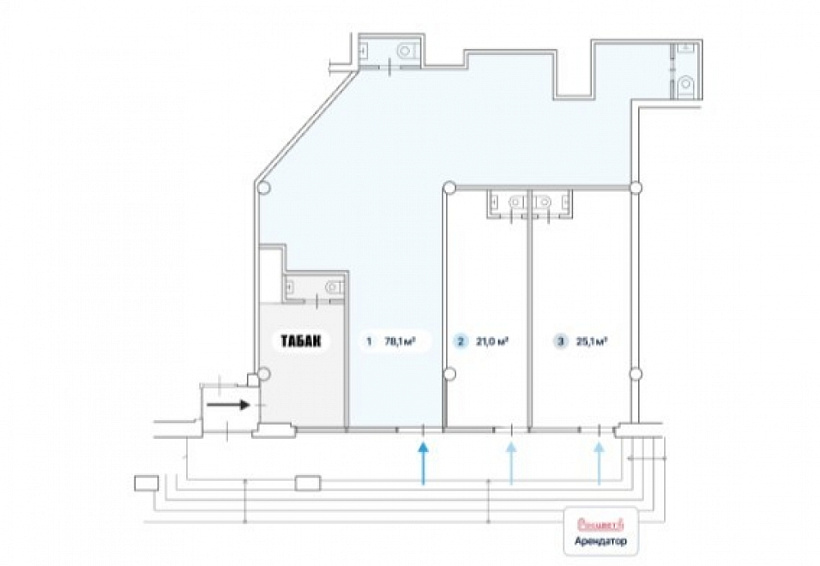 Продажа торгового помещения Административное здание 