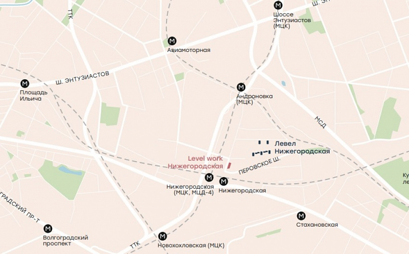 Продажа офиса Level work (Левел Ворк) Нижегородская