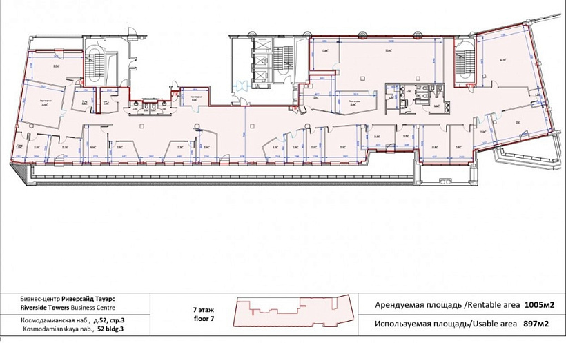 Аренда офиса Бизнес-центр «Риверсайд Тауэрс» к 3