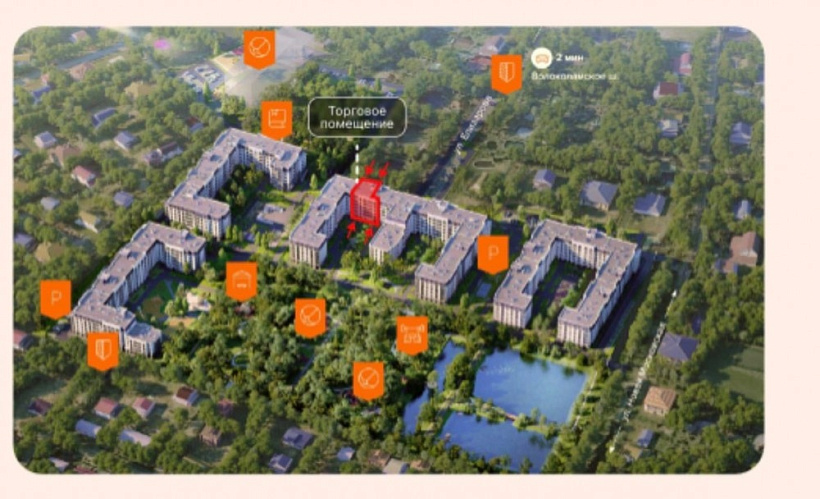 Аренда торгового помещения ЖК бизнес-класса 